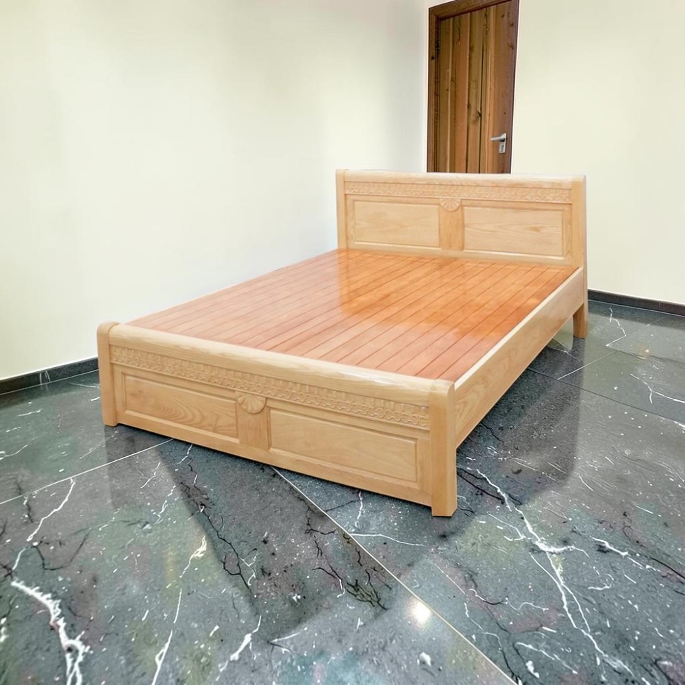 Giá giường gỗ xoan đào 1m8x2m