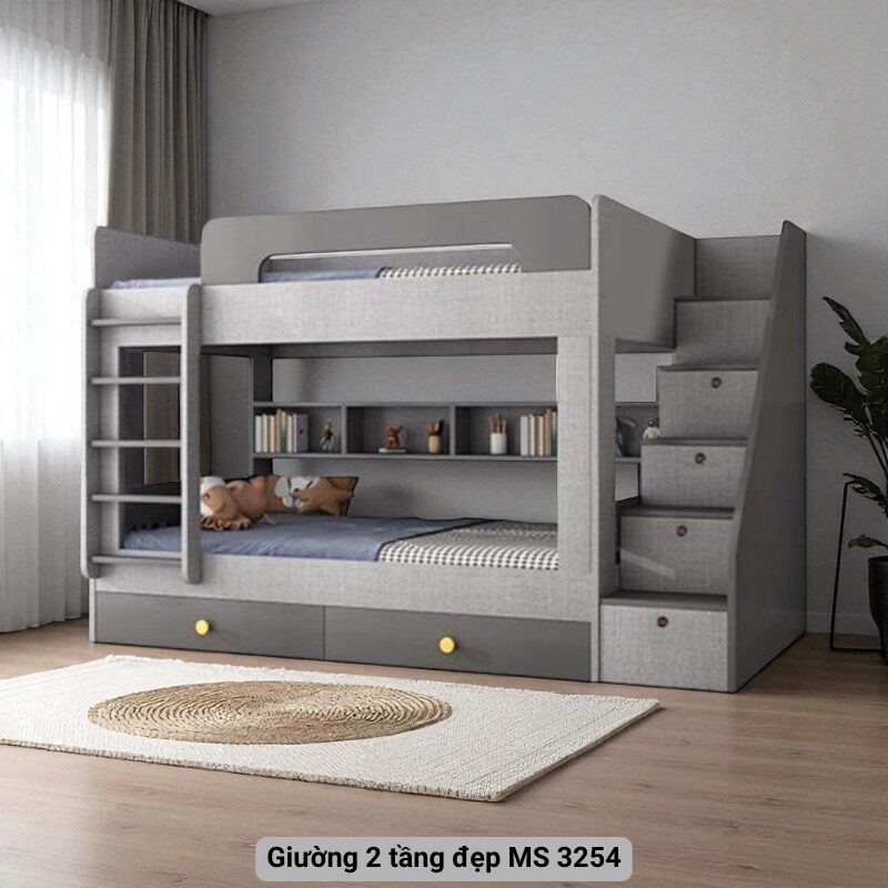 Giường 2 tầng đẹp MS 3254 1 Giường 2 tầng đẹp MS 3254