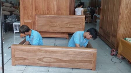 Giường Gỗ 1m4x2m