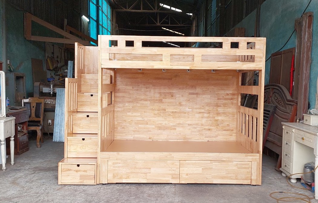 Giường Tầng Có Bàn Học