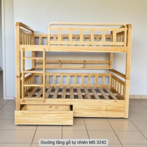 Giường tầng gỗ thông MS 3242