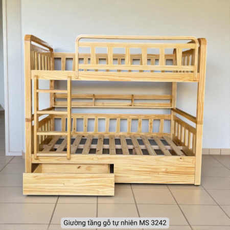 Giường tầng gỗ thông MS 3242