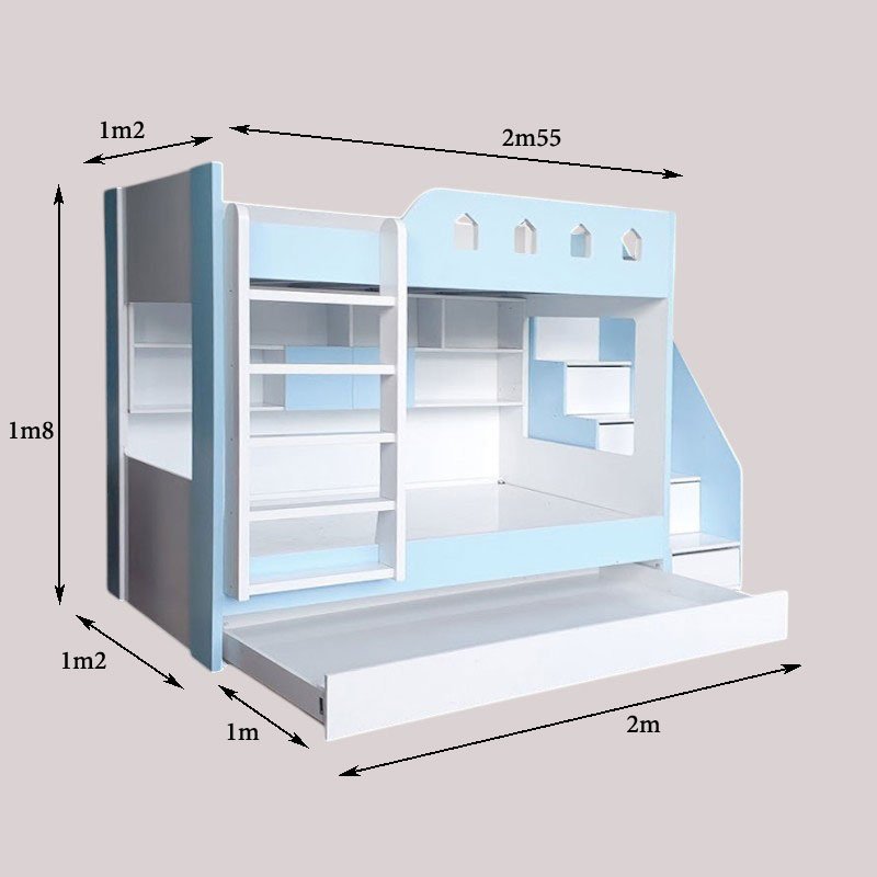 Giường Tầng Trẻ Em Đa Năng MS 3253 6 Giường Tầng Trẻ Em Đa Năng MS 3253 - Ảnh 6