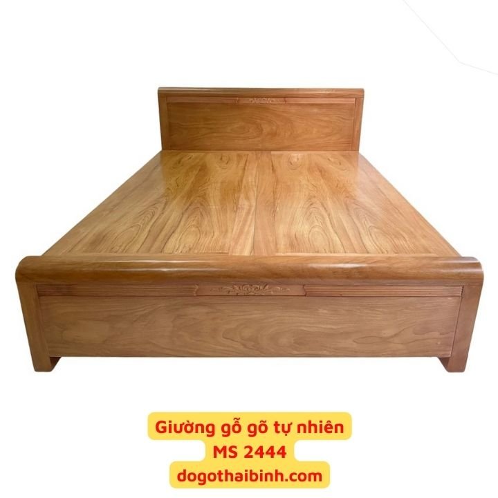Giường ngủ gỗ gõ đỏ MS 2444 1 Giường ngủ gỗ gõ đỏ MS 2444