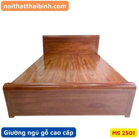 Giường ngủ gỗ đinh hương vạt phản MS 2501