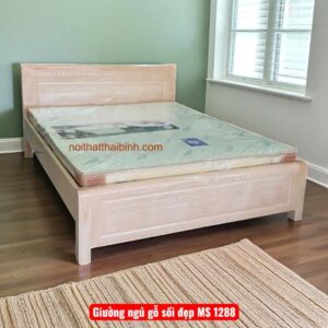 Giường ngủ gỗ sồi đẹp MS 1288