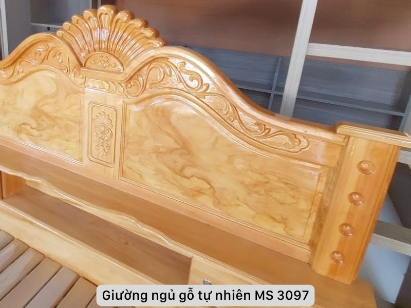 Giường ngủ gỗ gõ đỏ cao cấp MS 3097 3 Giường ngủ gỗ gõ đỏ cao cấp MS 3097 - Ảnh 3
