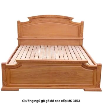 Giường gõ đỏ cao cấp MS 3153