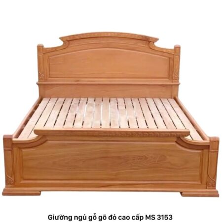 Giường gõ đỏ cao cấp MS 3153