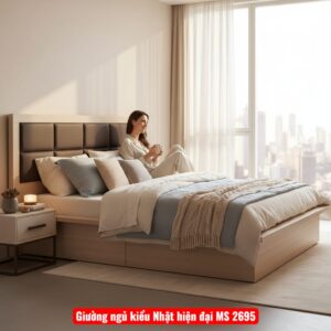 Giường ngủ kiểu Nhật hiện đại MS 2695