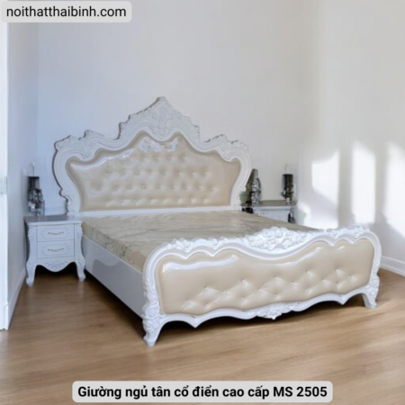 8 bí quyết bảo quản quần áo trong tủ lâu không bị mốc 10 Giường ngủ tân cổ điển cao cấp MS 2505