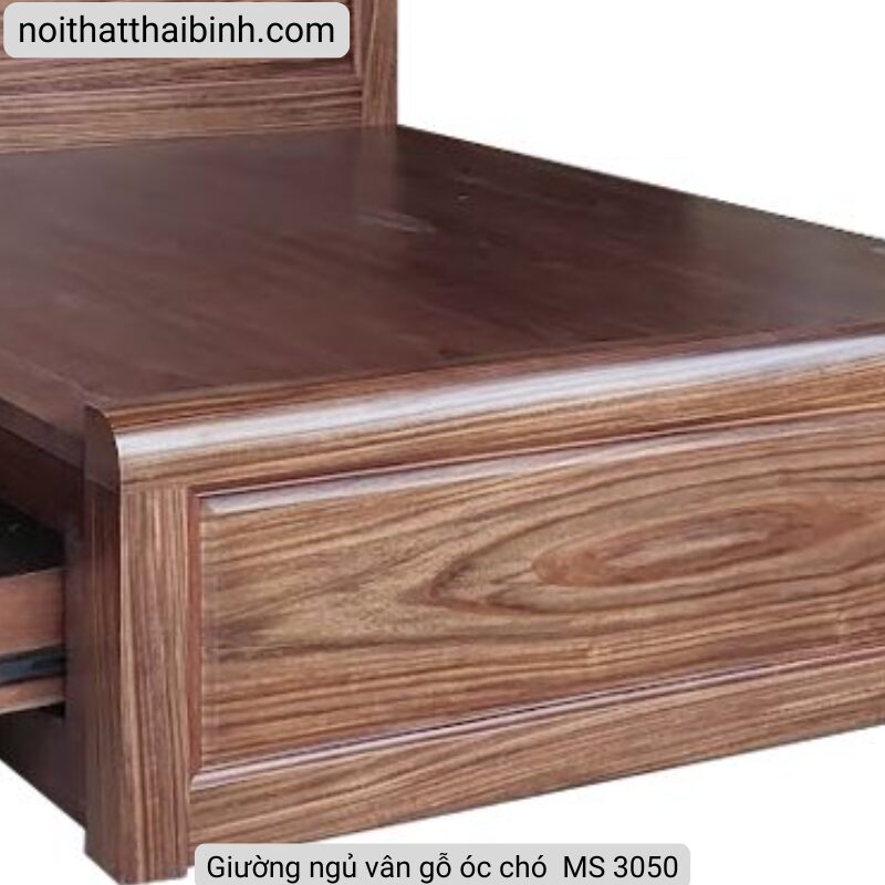 Giường gỗ tự nhiên cao cấp MS 3050 3 Giường gỗ tự nhiên cao cấp MS 3050 - Ảnh 3