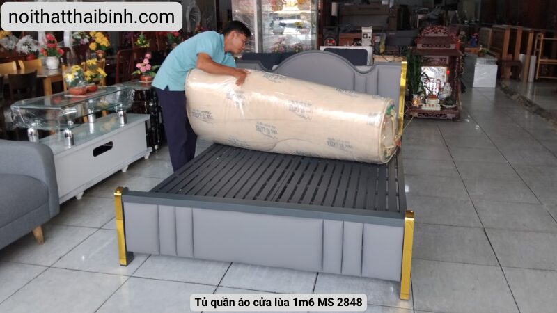 Giường sắt 1m6 MS 3228 7 Giường sắt 1m6 MS 3228 - Ảnh 7