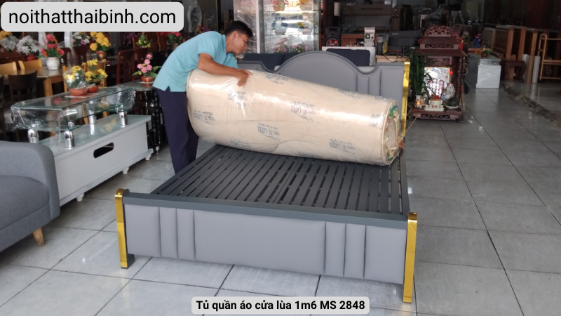 Giường sắt 1m6 MS 3228 7 Giường sắt 1m6 MS 3228 - Ảnh 7