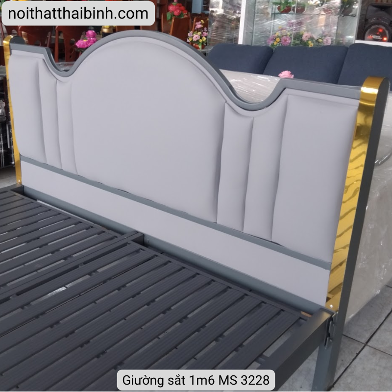 Giường sắt 1m6 MS 3228 2 Giường sắt 1m6 MS 3228 - Ảnh 2