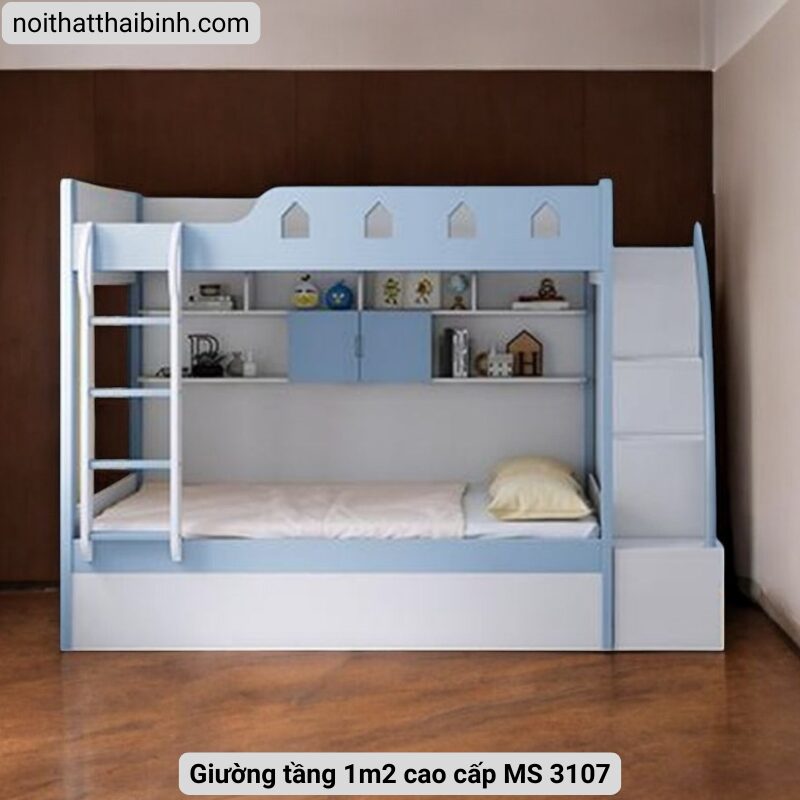 Giường tầng 1m2 cao cấp MS 3107 1 Giường tầng 1m2 cao cấp MS 3107