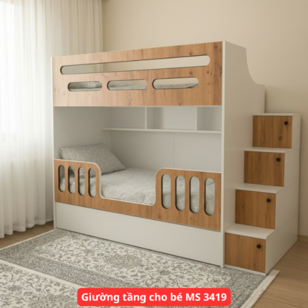 Giường tầng cho bé MS 3419