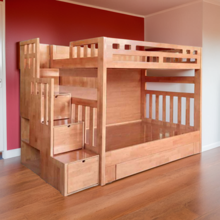 Giường tầng gỗ tự nhiên MS 1635