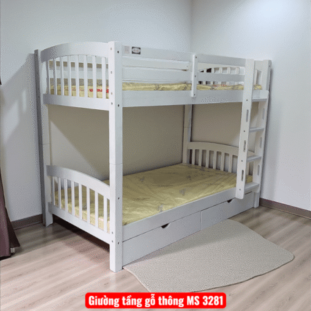 Giường tầng gỗ MS 3281