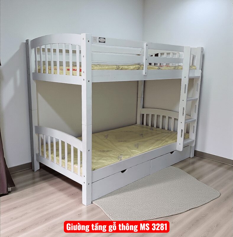Giường tầng gỗ MS 3281 1 Giường tầng gỗ MS 3281