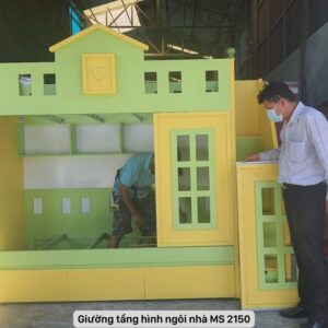 Giường tầng hình ngôi nhà MS 2150 10 Giường tầng hình ngôi nhà MS 2150