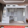 Giường tầng kết hợp bàn học tủ áo MS 2709 2 Giường tầng kết hợp bàn học tủ áo MS 2709