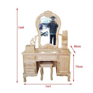 Bàn trang điểm gỗ gõ đỏ MS 3247