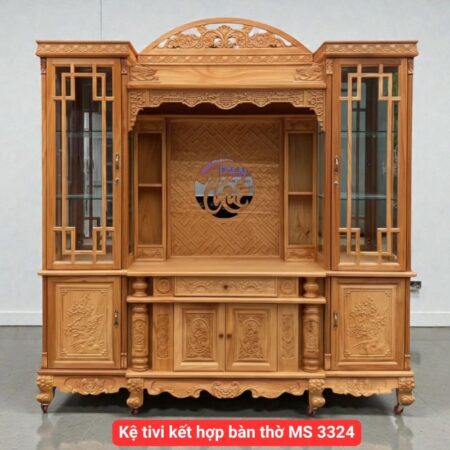 Kệ tivi kết hợp bàn thờ MS 3324