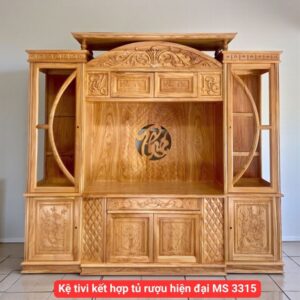 Kệ tivi kết hợp tủ rượu hiện đại MS 3315