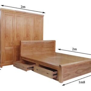 Giường tủ phòng ngủ gỗ MS 3261