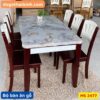 Bộ bàn ăn gỗ mặt đá MS 2477