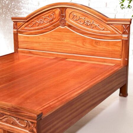 Mẫu giường gỗ xoan đào đẹp MS 3187