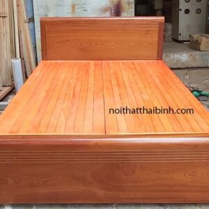 Giường gỗ tự nhiên cao cấp MS 9874 10 Giường gỗ tự nhiên cao cấp MS 9874