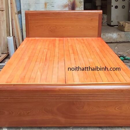 Giường gỗ tự nhiên cao cấp MS 9874