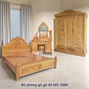 Nội thất phòng ngủ gỗ gõ đỏ MS 2880