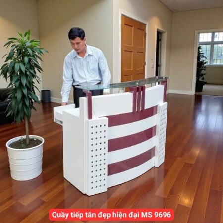 Quầy tiếp tân đẹp hiện đại MS 9696
