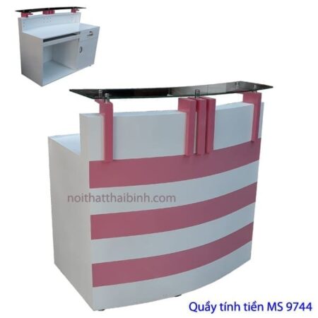 Quầy tính tiền shop thời trang MS 9744 Giá 1m = 3.500.000