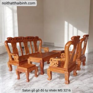 Salon gỗ gõ đỏ tự nhiên MS 3216 9 Salon gỗ gõ đỏ tự nhiên MS 3216