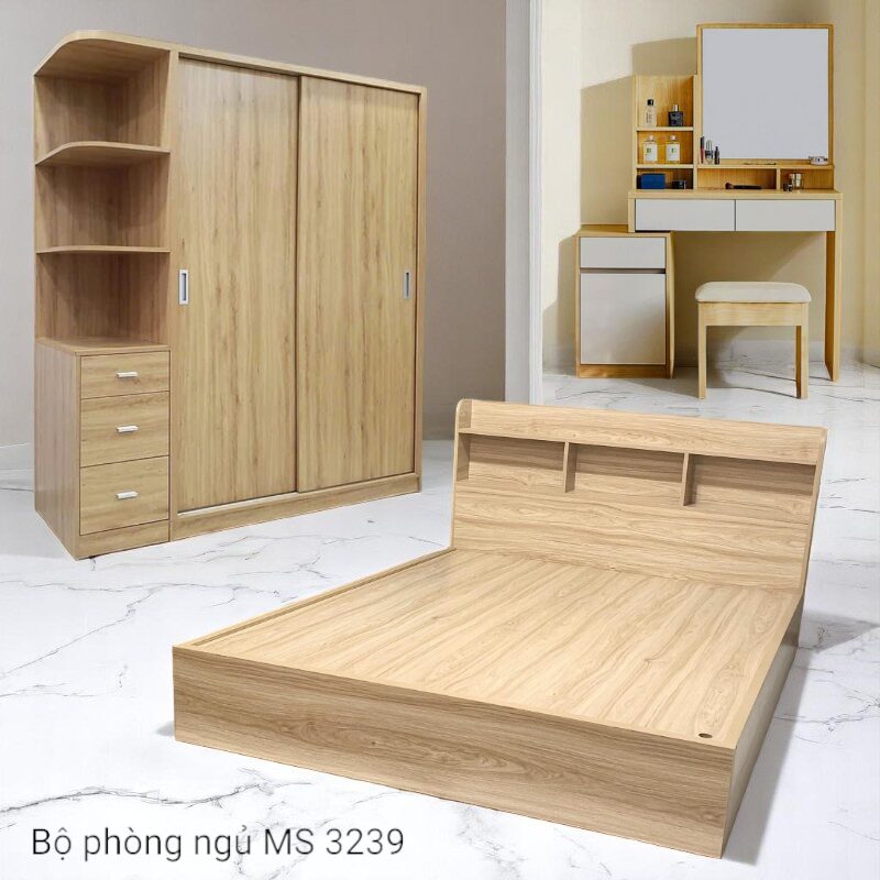Bộ giường ngủ hiện đại MS 3239 5 Bộ giường ngủ hiện đại MS 3239 - Ảnh 5