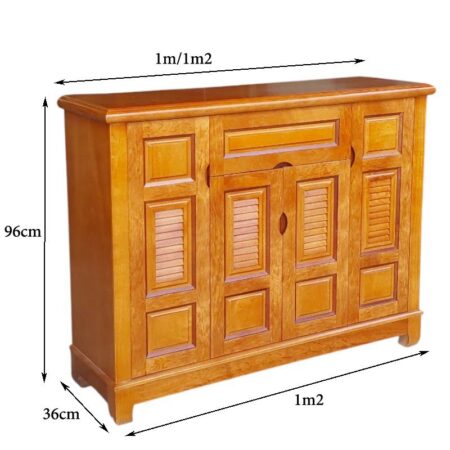Tủ giày gỗ xoan đào hiện đại MS 3258