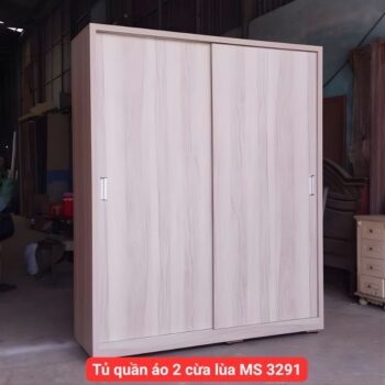 Tủ quần áo 2 cửa lùa MS 3291