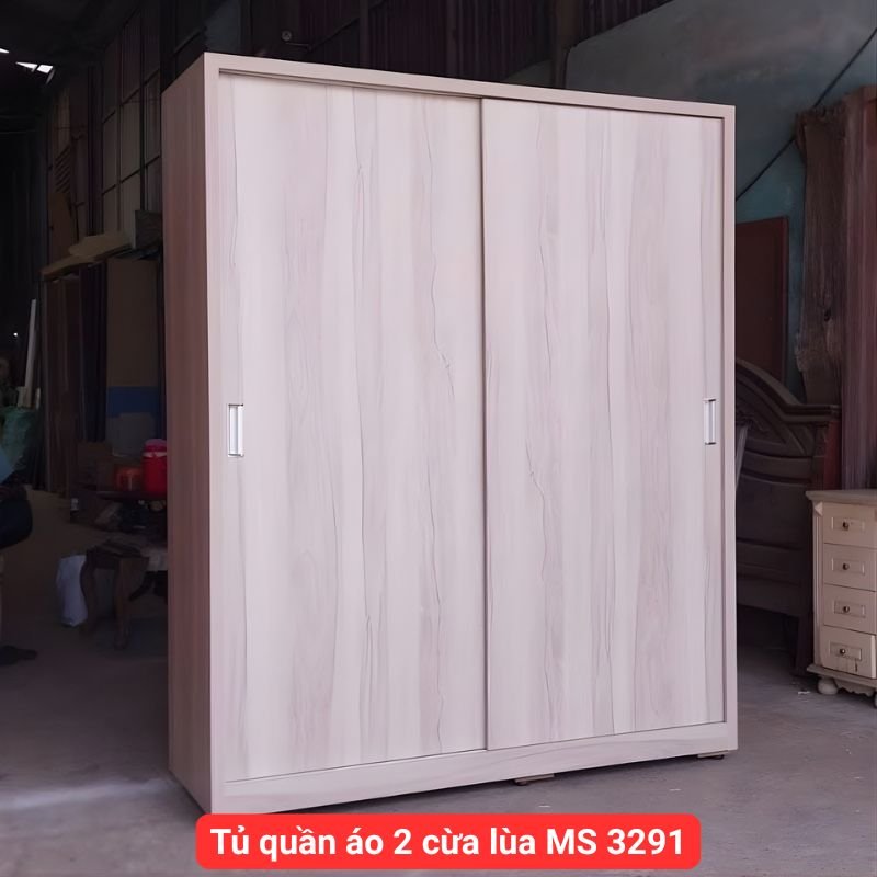 Tủ quần áo 2 cửa lùa MS 3291 1 Tủ quần áo 2 cửa lùa MS 3291