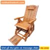 Ghế gỗ thư giãn có massage chân MS 2518 | GIAO HỎA TỐC TPHCM