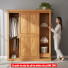 Tủ quần áo cửa lùa gỗ tự nhiên vân gõ MS 2947 3 Tủ quần áo cửa lùa gỗ tự nhiên vân gõ MS 2947