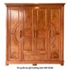 Tủ áo gỗ hương xám 4 cánh MS 3049