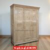 Tủ quần áo gỗ sồi MS 9751 2 Tủ quần áo gỗ sồi MS 9751