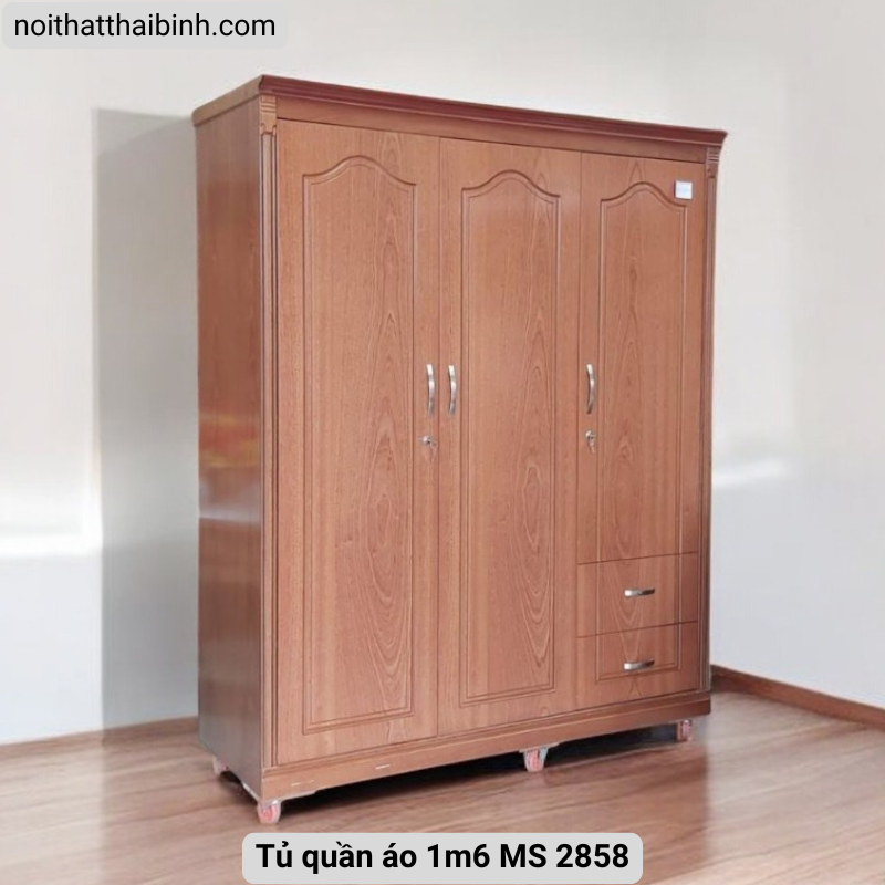 Tủ quần áo 1m6 MS 2858 1 Tủ quần áo 1m6 MS 2858