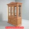 Tủ rượu gỗ gõ đỏ 3 cánh MS 3393 2 Tủ rượu gỗ gõ đỏ 3 cánh MS 3393