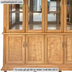 Tủ rượu gỗ gõ đỏ tự nhiên 1m8 MS 2873 7 Tủ rượu gỗ gõ đỏ tự nhiên 1m8 MS 2873