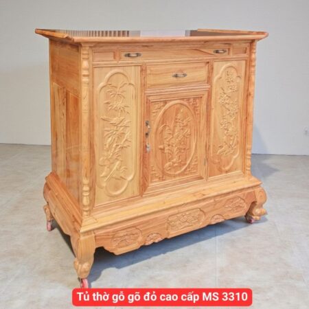 Tủ thờ gỗ gõ đỏ cao cấp MS 3310